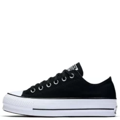 Converse Women's Chuck Taylor All Star Lift Low Top In Black -Potomac River Running SHOP c o convers chuck taylor all star lift low top black 560250c 1 1100x
