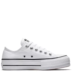 Converse Women's Chuck Taylor All Star Lift In White/Black -Potomac River Running SHOP c o convers chuck taylor all star lift low top white 560251c 2 1100x