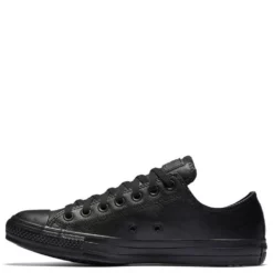 Converse Chuck Taylor All Star Mono Leather Low Top In Black Monochrome 8 Converse Chuck Taylor All Star Mono Leather Low Top In Black Monochrome -Potomac River Running SHOP c o converse chuck taylor all star monochrome leather low top black 135253 3 1100x