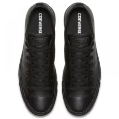 Converse Chuck Taylor All Star Mono Leather Low Top In Black Monochrome 10 Converse Chuck Taylor All Star Mono Leather Low Top In Black Monochrome -Potomac River Running SHOP c o converse chuck taylor all star monochrome leather low top black 135253 4 1100x