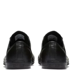 Converse Chuck Taylor All Star Mono Leather Low Top In Black Monochrome 11 Converse Chuck Taylor All Star Mono Leather Low Top In Black Monochrome -Potomac River Running SHOP c o converse chuck taylor all star monochrome leather low top black 135253 5 1100x