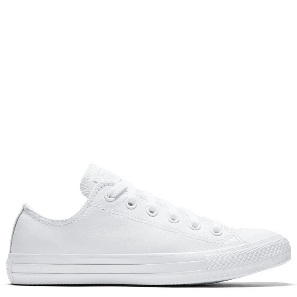 Converse Chuck Taylor All Star Mono Leather Low Top In White Monochrome 3 Converse Chuck Taylor All Star Mono Leather Low Top In White Monochrome