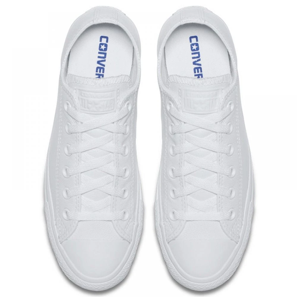 Converse Chuck Taylor All Star Mono Leather Low Top In White Monochrome 6 Converse Chuck Taylor All Star Mono Leather Low Top In White Monochrome - Image 4