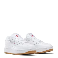 Reebok Women's Club C Double In White/Rubber Gum-07 -Potomac River Running SHOP fv5658 5 footwear photography front lateral top view white 1100x