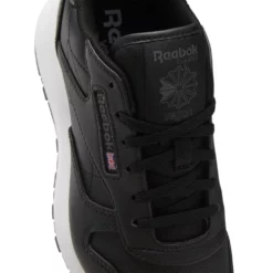 Reebok Women's Classic SP Vegan In Core Black/Pure Grey 7 -Potomac River Running SHOP gx8692 8 footwear photography detail view 2 white 1100x