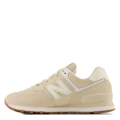New Balance Women's 574 In Sandstone With Angora And Sea Salt -Potomac River Running SHOP nb wl574nc 1598 3 1100x