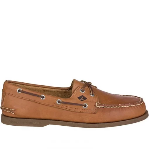 Sperry Men's Authentic Original 2-Eye Boat Shoe In Sahara (Regular Width) -Potomac River Running SHOP s p sperry men authentic original sahara leather 0197640 1 1100x