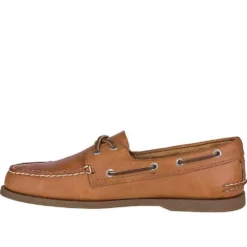 Sperry Men's Authentic Original 2-Eye Boat Shoe In Sahara (Regular Width) -Potomac River Running SHOP s p sperry men authentic original sahara leather 0197640 3 1100x