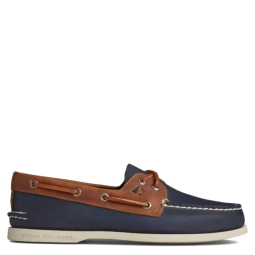 Sperry Men's Authentic Original 2-Eye Wild Horse Boat Shoe In Navy/Sonora -Potomac River Running SHOP sts21718 000 1100x