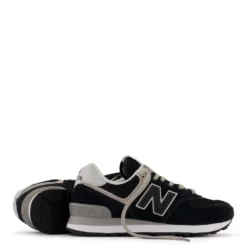 New Balance Women's 574v3 In Black With White -Potomac River Running SHOP wl574evb 4 1100x